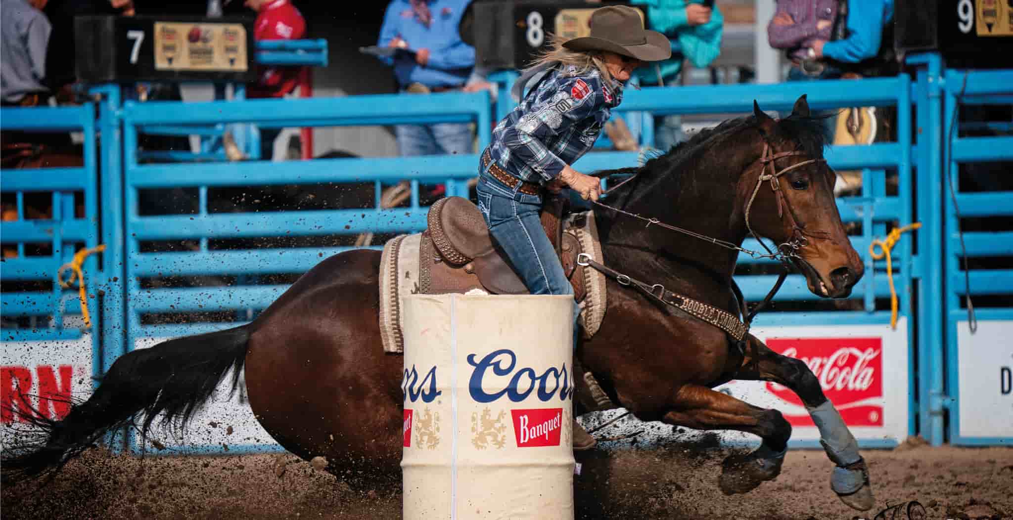 EQU Streamz blog image of jana bean. Jana Bean has qualified for the National Finals Rodeo (NFR) in Las Vegas  on several occasions and continues to compete at the highest level in the sport. 