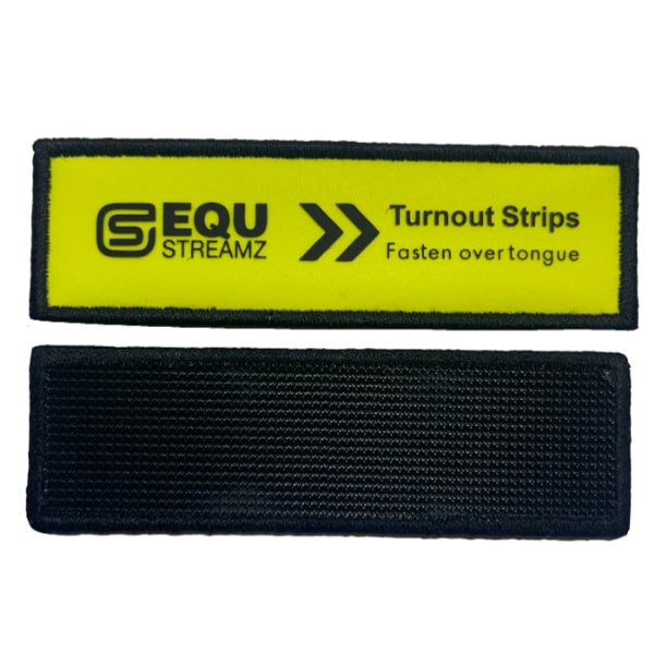 EQU Streamz Reflective magnetic horse bands turnout strips for use on horses and ponies who are outside of prone to chewing tack